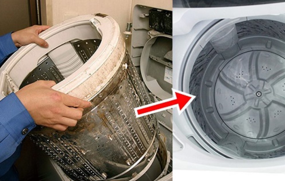 Vệ sinh máy giặt cửa trên